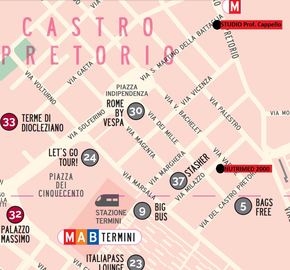 Centro di Roma, via di Castro Pretorio, 30